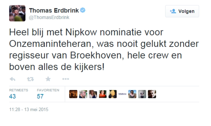 Onze man in Teheran in race voor Nipkow