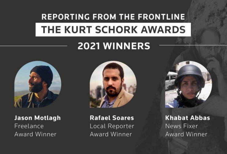 Kurt Schork Awards 2021 naar moedige journalistiek in Afghanistan, Brazilië en Syrië