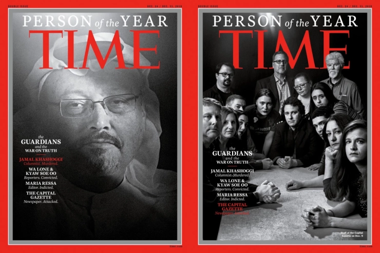 Time Magazine eert journalisten en hun offers