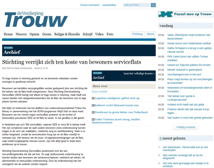 Trouw mag rectificatie vernietigen