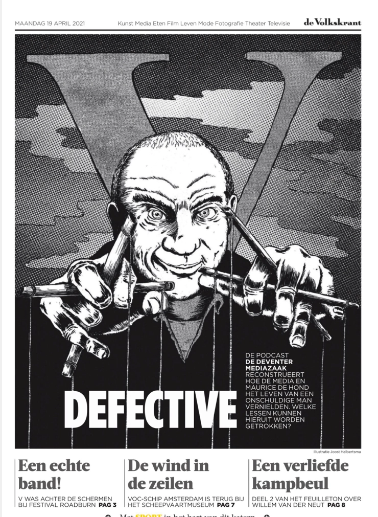 Excuses Volkskrant na karikatuur De Hond met anti-semitische ondertoon