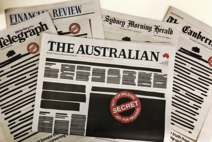 Australische media voeren actie tegen overheid en voor hun vrijheid