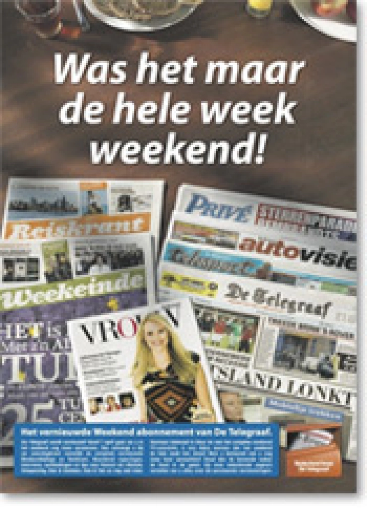Weekendeditie Telegraaf in het nieuw