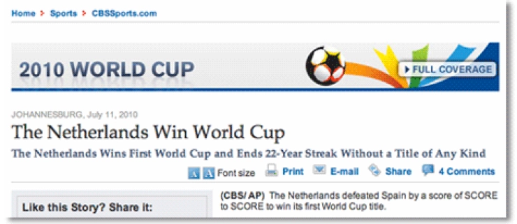 CBS gunt Oranje het WK